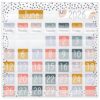 MotiMind Boho Classroom Calendar Pocket Chart, 44 Pockets with 81 Cards and 3 Hooks, Morandi Colors Monthly Calendar for Students Learning for Home or School