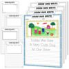 Motiskyy 400 Sheets Kindergarten Draw and Write Paper with Picture Space and Lines for Kids ABC 8.3 x 11.7 Inches Story Paper Bulk for Handwriting Practice Primary Creating Write Beginner School