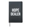 Motivational Hope Dealer Hardcover Journal, Black