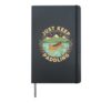 Motivational Just Keep Paddling Canoe Artwork Hardcover Journal, Black