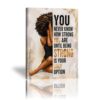 Motivational Strength Poster Strong Woman Quote Canvas Wall Art