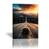 Motivational Turtle Road Poster Forward Journey Canvas Wall Art