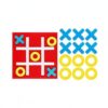 MotiveTech Portable Game Board Toe Set Board Toy Family Game Felt Promote Connection and Turn Taking with Portable Pouch Suitable for Waiting Rooms, Red