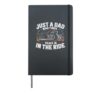 Motorcycle Dad Motorcyle Rider Daddy Fathers Day Hardcover Journal, Black