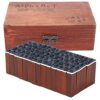 MOTOULAX Wooden Letter Number Stamps, 70pcs Vintage Alphabet Stamp Set