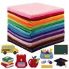 Moukeren 240 Pcs 9.8 X 9.8 Inch Felt Sheets, 20 Colors