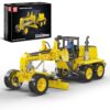 Mould King 19023 Motor Grader Building Set, 1109 PCS Road Grader Construction Vehicle Model Kit, 1:14 Scale Construction Heavy Equipment for Adults, STEM Engineering Building Blocks for Age 14+