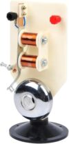 MOWFXUA Electric Bell Physics Demonstration Model 3-6V Electromagnetism Teaching Aid with 15M Clear Ringing Sound Electromagnetic Circuit Experiment Apparatus Physical Science Lab Equipment