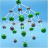 MOWFXUA Sodium Chloride Structure Model Chemical Molecular Structure Model Sodium Chloride Proportional Crystal for Teaching Demonstration
