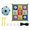 Moyeetings Children Soccer Training Target Mat with Hanging Loops for Child Goal Accuracy Practice Driveway Sidewalk Flannel Sponge, Blue