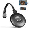 MpioLife True 4K Wireless Display Adapter, Plug & Play, HDMI Dongle 5G+2.4G Wireless Screen Mirroring Cast from Smartphone Tablet Laptop PC to HDTV/Monitor/Projector, Support AirPlay DLNA Miracast