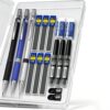 MROOFUL Metal Mechanical Pencil Set 0.5/0.7/2.0mm with Storage Case and HB Lead Refills for Drafting Sketch