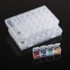 Mr. Pen- Bead Storage Containers, 28 Grids, 2 Pack, Clear White