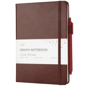 Mr. Pen- Graph Grid Journal Notebook, A5 (5.7" x 8.4"), 160 Pages
