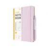 Mr. Pen- Lined Spiral Journal Notebook for Women & Men, 160 Pages, Leather Hardcover Notebook, A5(5.7" x 7.9"), Purple, 1 Pc Pen, 50 Pcs Sticky Notes, 1 Elastic Band