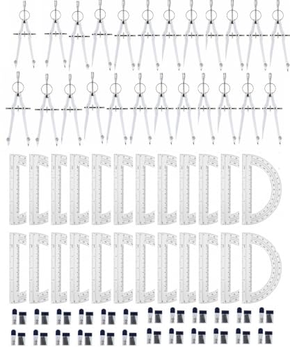 Mr. Pen- Protractor and Compass Set, Compass Protractor Set, Protractor, Compass for Geometry, Math Compass, Compass School, Math Compass and Protractor, Geometry Tools Set, Geometry Set