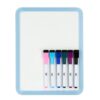 Mr. Pen- Small Dry Erase Whiteboard, 8.5 x 11, Silver, 4 Dry Erase Markers and 2 Colored Magnets