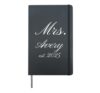 Mrs. Avery 2025 Wedding Engagement 1000 Name Collection" Hardcover Journal, Black