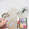 MSBDIE Complete Set 26 English Alphabet Metal Cutting Dies DIY Letter Combination Scrapbooking Card Title Craft Dies