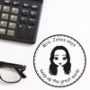 Ms. Sophia Design 2 Teacher Motivational Round Stamp, Duo Hand Mount