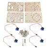 Mtlavishness 4 DOF Wood Robotic Mechanical Arm Sg90 Servo for RPi SNAM1500