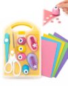 MTSIXBS Puncher Craft Accessories Kit for Creativity Heart Star Flower