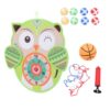 MUCKLILY Double Sided Felt Cloth Owl Basketball Throwing