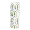 Mud Pie Ceramic Topiary Pattern Stem Vase