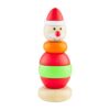 Mud Pie Kids Christmas Stacker Toy, Santa, 5" x 2" Dia