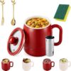 Multi-Function Portable Electric Stewing Cup, 6-in-1 Cooker 27oz