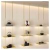 Multi-Layer Wall-Mounted Floating Shelf Rack - Stylish Storage for Living Room Kitchen and Bar - Decorative Display Unit (40x25x120 cm)