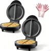 Multifunctional Electric Nonstick Breakfast Griddle - Non-Stick Omelet & Frittata Maker, Dual Zone Electric Omelette Maker, Quick Heat-Up & Easy Cleanup, Perfect for Healthy Breakfasts，2PC