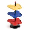 Multilayer Shoe Rack Freestanding Curved Shelf Rack Two Tier Footwear Storage Rack With Stainless Steel Frame And Airy Shelves Suitable For Home Entryway Bedroom Closet Use, Blue, Yellow, Red