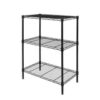 Multipurpose 3-Tier Wire Shelf, 750 lbs, Black