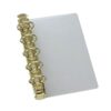 Multipurpose Metal Binder Clip Insert Partition, Golden M5 2cm