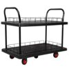 Multipurpose Mobile Utility Cart 2 Tier 880lbs with Wheels