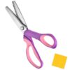 Multipurpose Pinking Shears Stainless Steel Fabric Craft Scissors，Pink*B