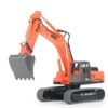 MUPOA Excavator Toy, Excavator Toy with Bucket Construction Truck, Pretend Play Construction Vehicle for Toddlers, Sand Box Beach Outdoor Play, Gift for Kids.(Orange)