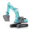 MUPOA Excavator Toy, Excavator Toy with Bucket Construction Truck, Pretend Play Construction Vehicle for Toddlers, Sand Box Beach Outdoor Play, Gift for Kids.(Cyan)