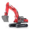 MUPOA Excavator Toy, Excavator Toy with Bucket Construction Truck, Pretend Play Construction Vehicle for Toddlers, Sand Box Beach Outdoor Play, Gift for Kids.(Red)