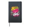Music I am a girl of the 80s Hardcover Journal, Black