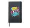 Music I am a girl of the 80s Hardcover Journal, Black