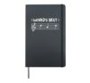 Musician worlds best dad father music sheet notes Hardcover Journal, Black