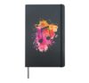 Music Note Abstract Hardcover Journal, Black