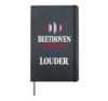 Music Pun Classical Composer Orchestra Nerd Gift Humor Hardcover Journal, Black