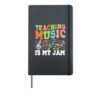 Music Teacher Art For Men Women Band Musician Music Teacher Hardcover Journal, Black