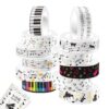 Music Wašhi Tape - Decorative Rolls | Scrapbook Journal Craft Supplies