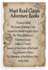 Must Read Classic Adventure Books Checklist 12"x18" US Made Poster
