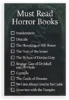 Must Read Horror Books Checklist Educational 12x18 US Made Poster