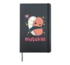 Musubae Kawaii Bae Love Funny Sushi Japanese Food Musubi Hardcover Journal, Black